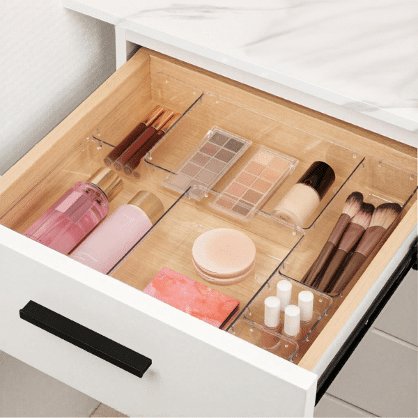 Versatile Clear Plastic Drawer Organizers